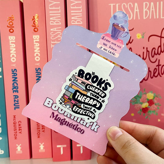Books are cheaper- Bookmark magnético