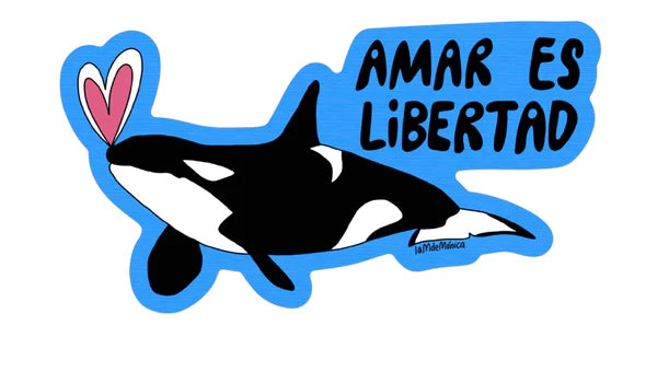 Amar es libertad- Sticker m de Mónica