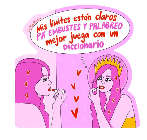 Mis límites están claros- Sticker m de Mónica