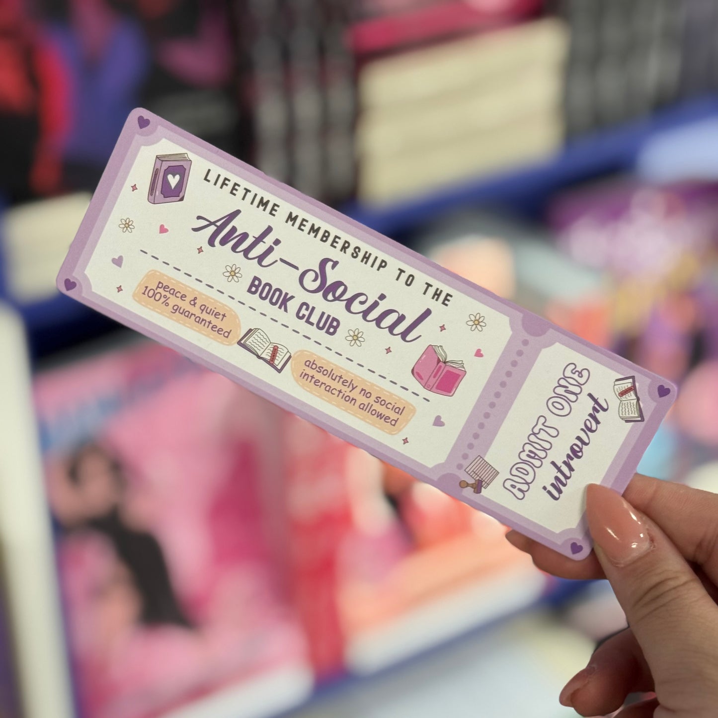 Anti-social Book Club-bookmark