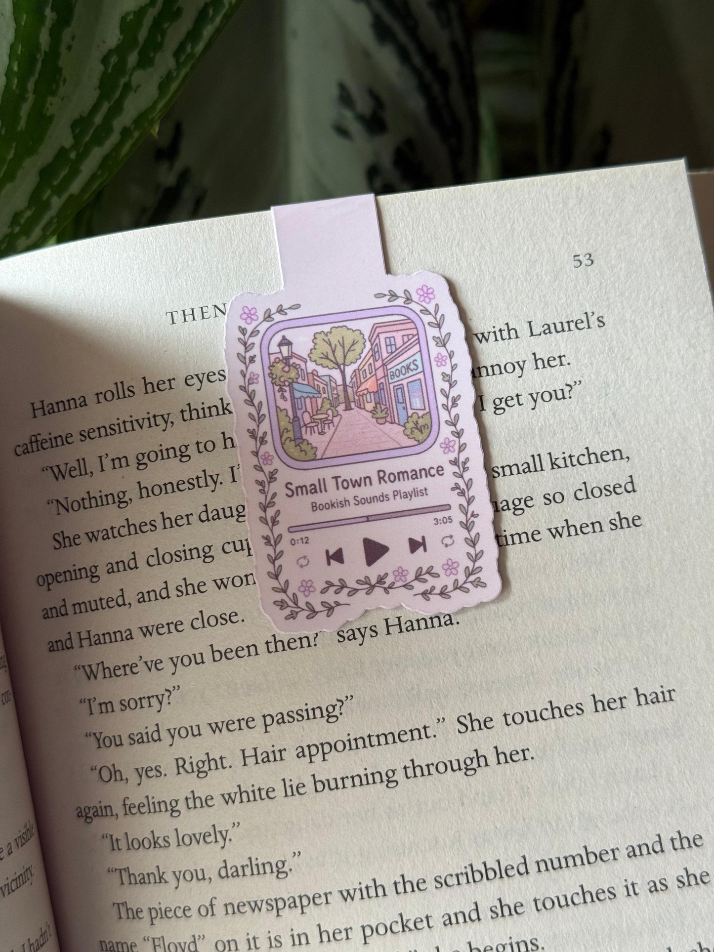 Small town Romance- Bookmark magnético