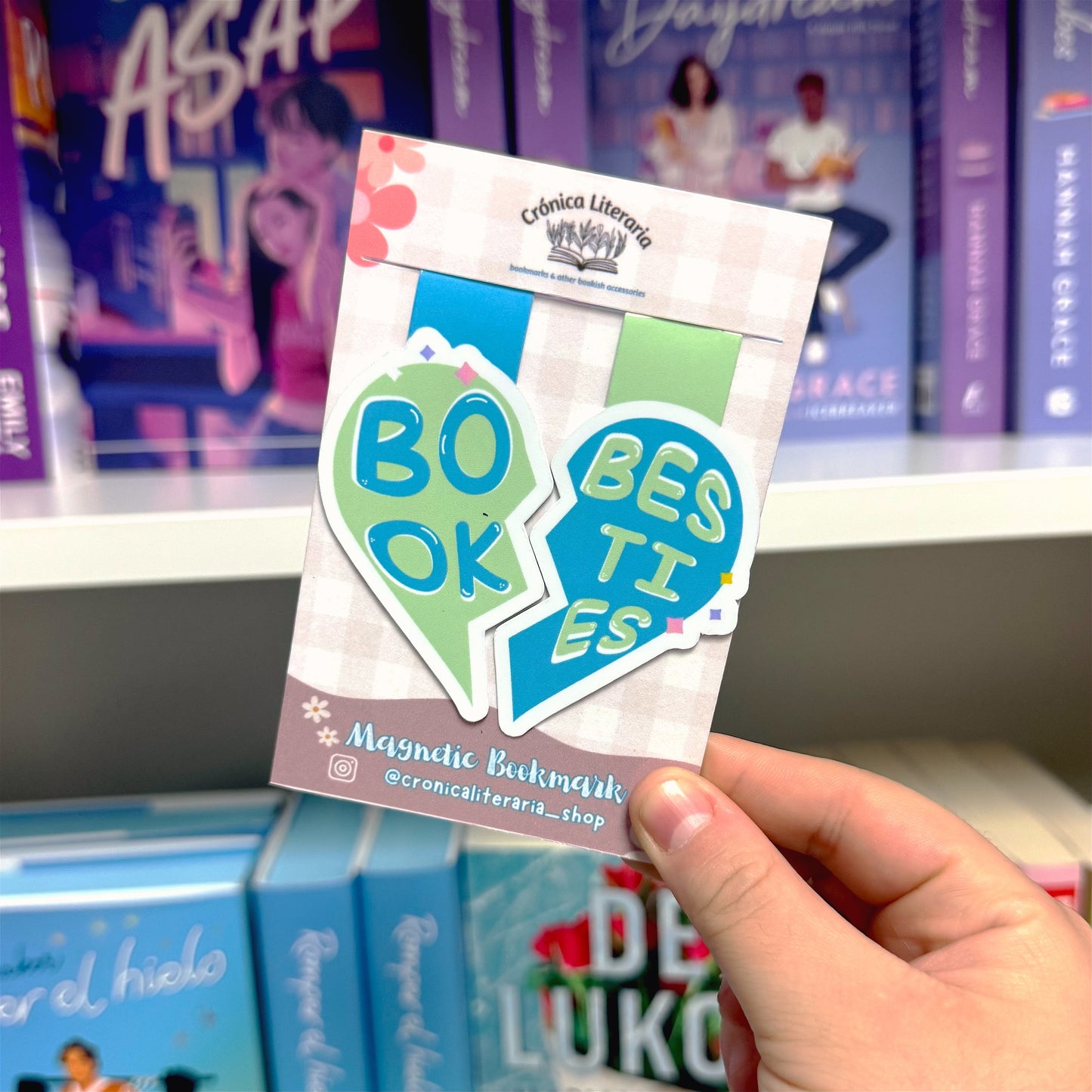 Book Besties- Bookmark Magnético