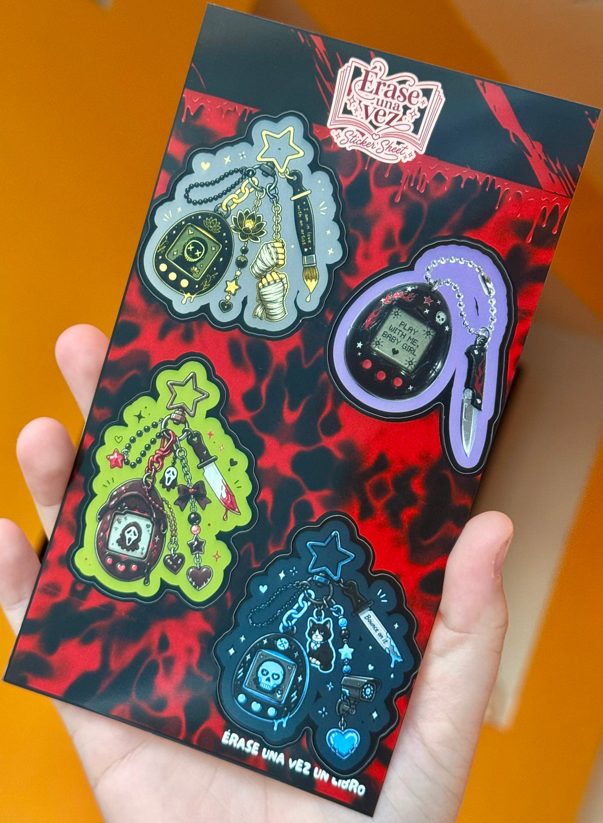 Tamagotchi Dark Book Boyfriend’s - Sticker Sheet