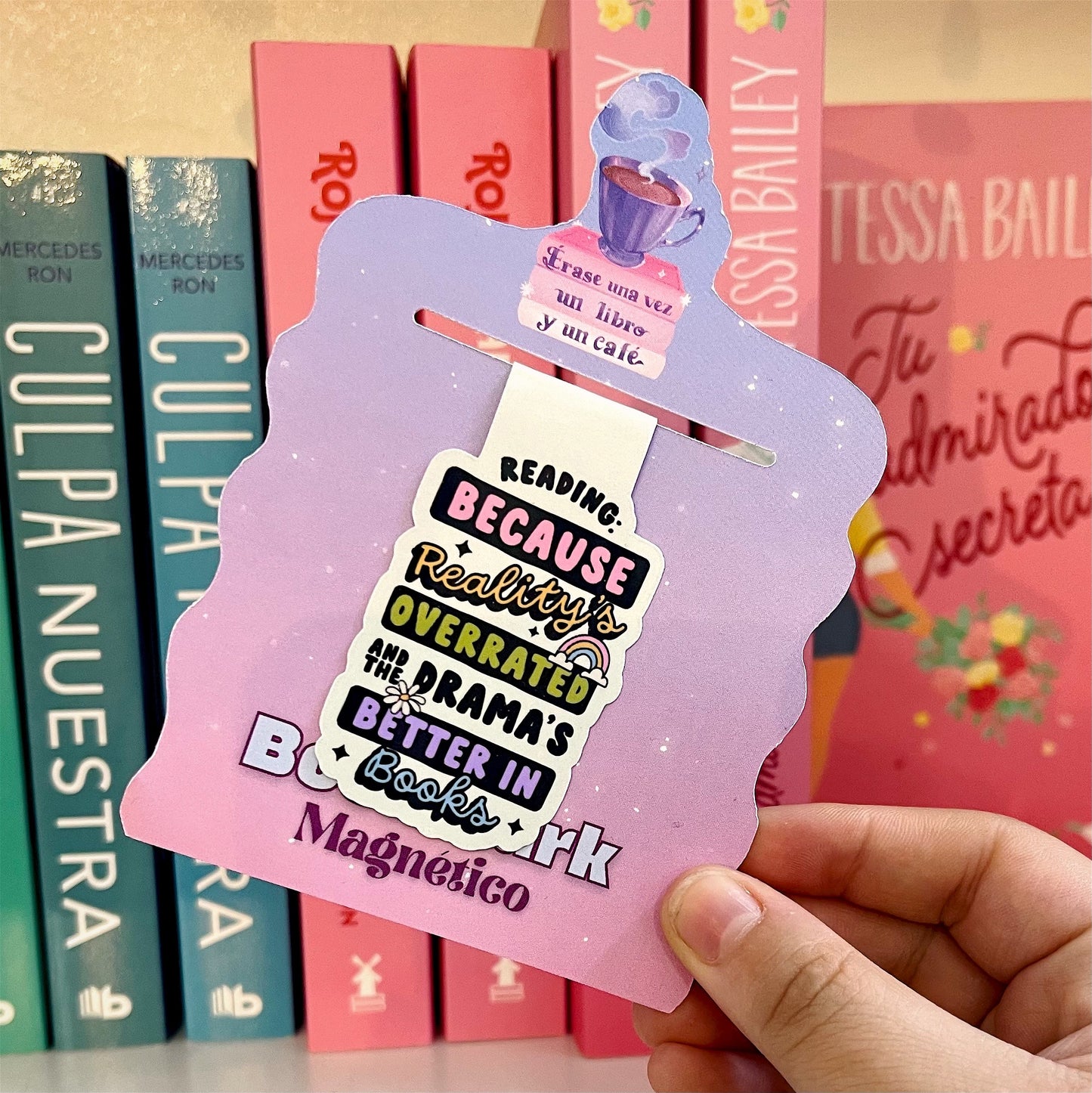 Drama is better in books- Bookmark magnético