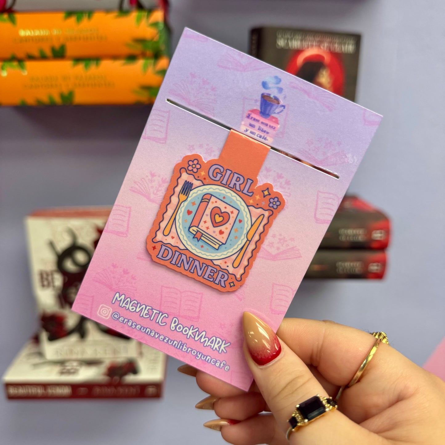 Girl Dinner- Bookmark magnético