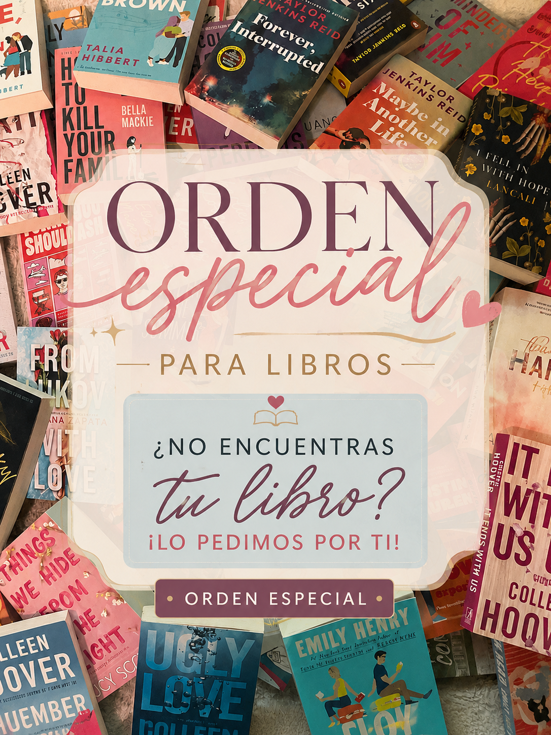 Orden especial- Para libros