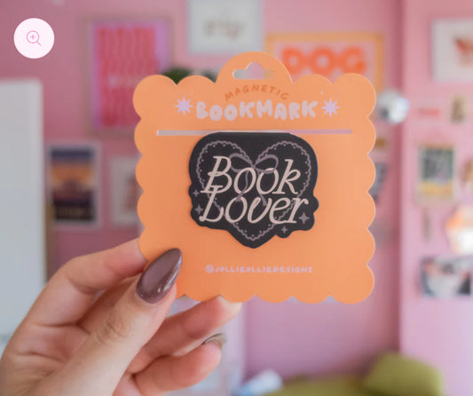Book lover (Negro)- Bookmark magnético