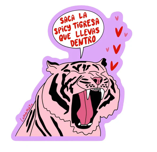 Saca la spicy trigresa- sticker m de Mónica