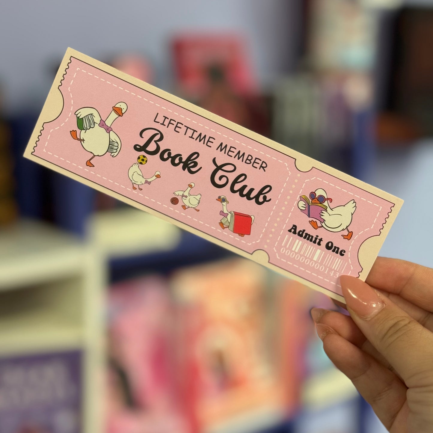 Books Club patito-bookmark