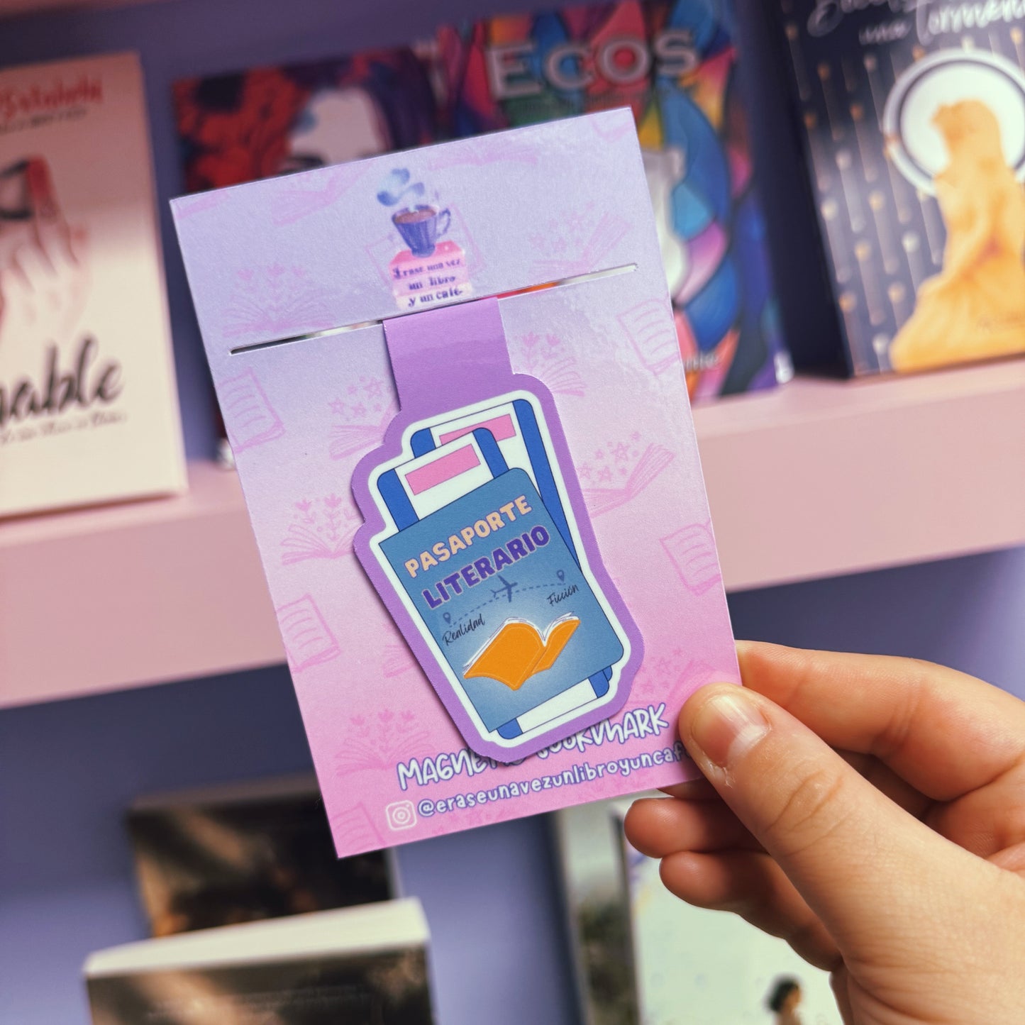 Pasaporte literario- Bookmark magnético