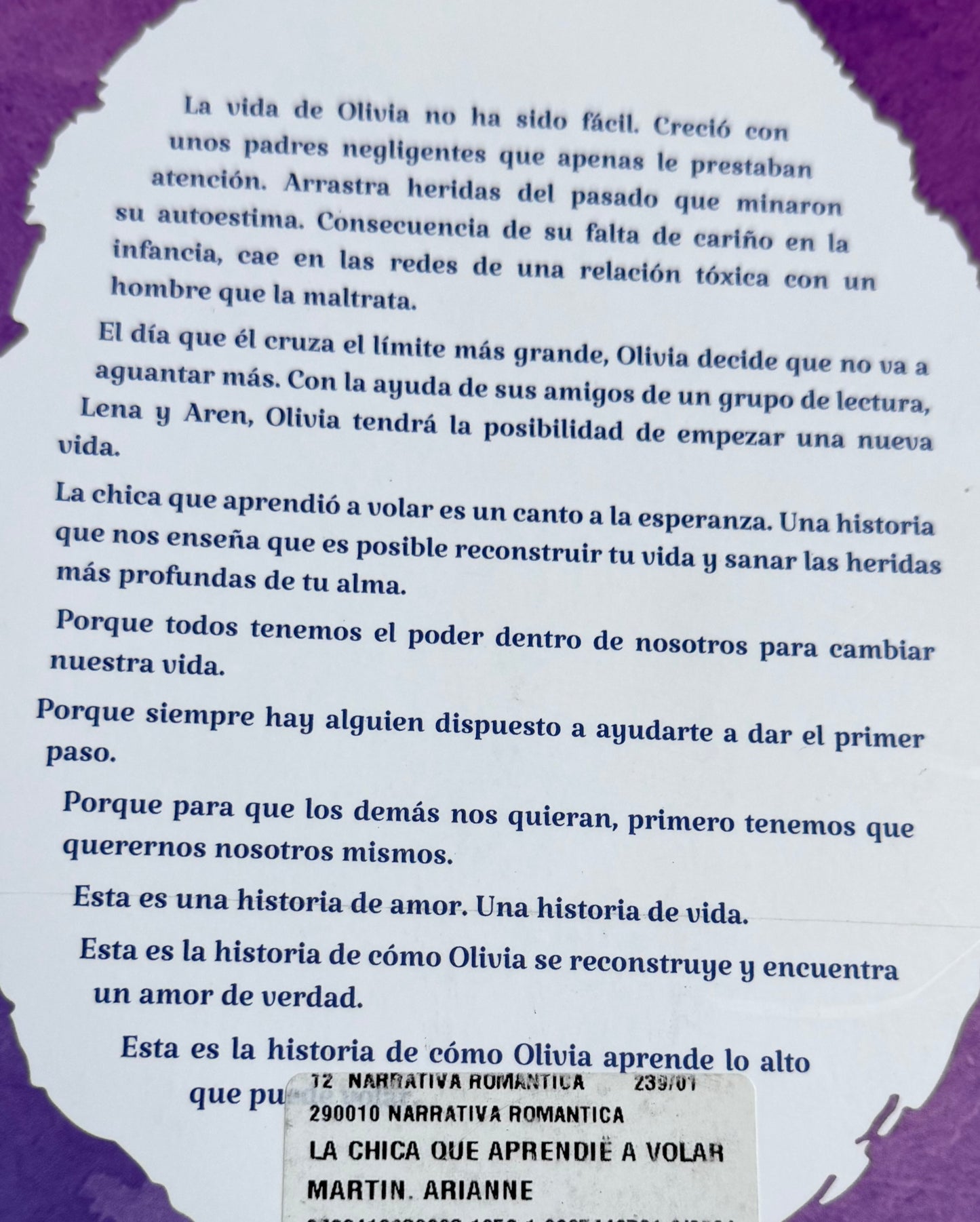 La chica que aprendió a volar- (libro usado o donado)