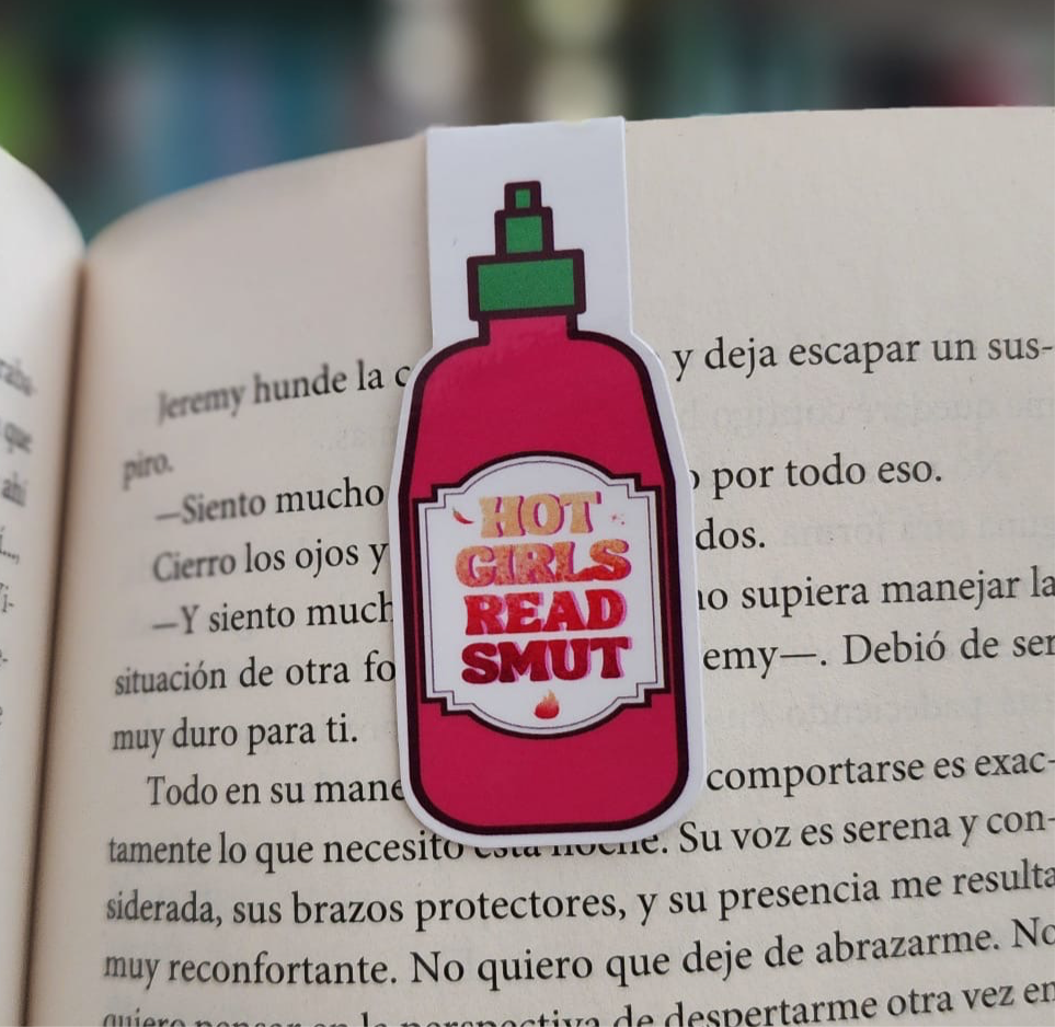 Hot girls read smut- Bookmark magnético