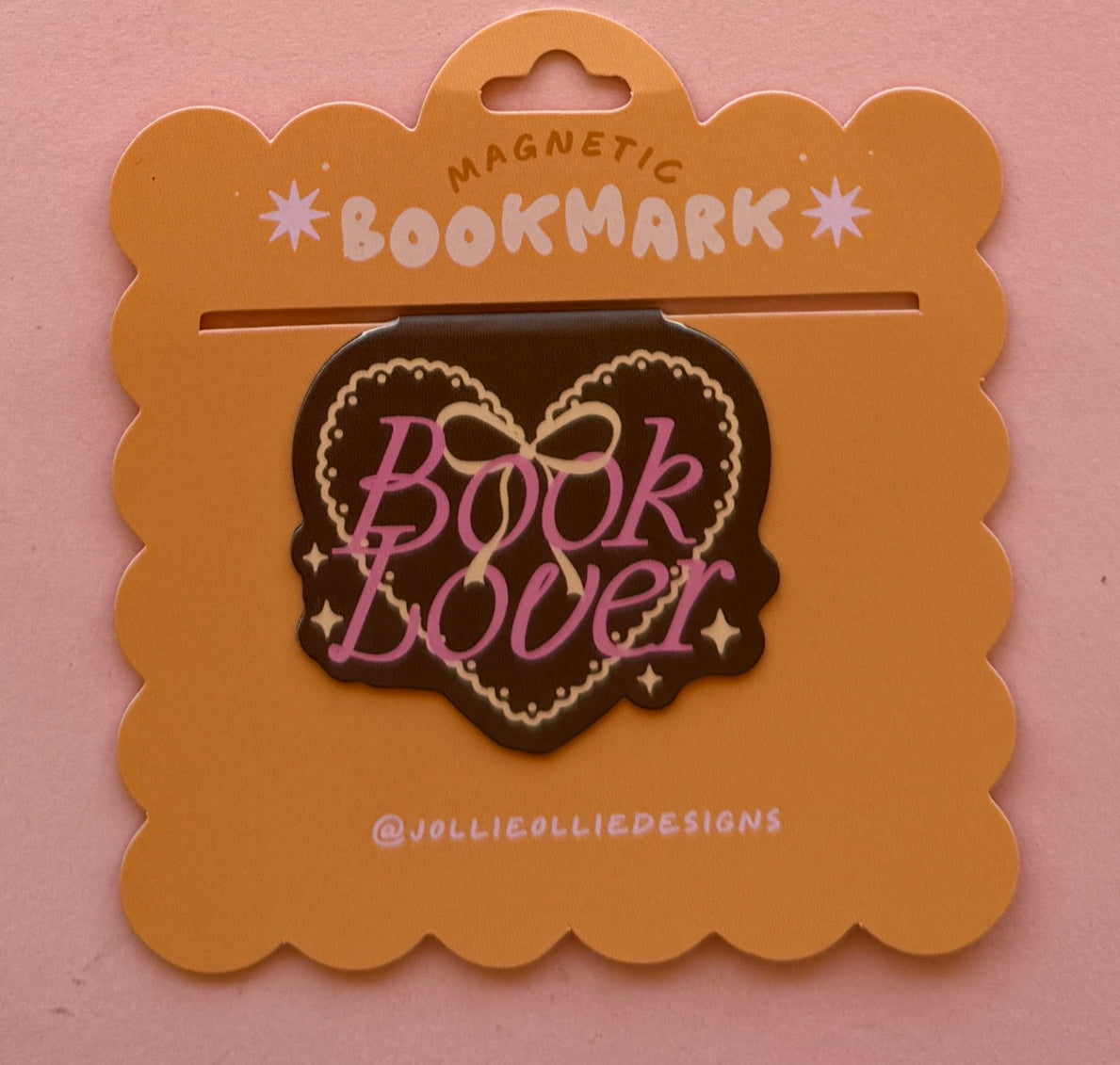 Book lover (Brown)- Bookmark magnético