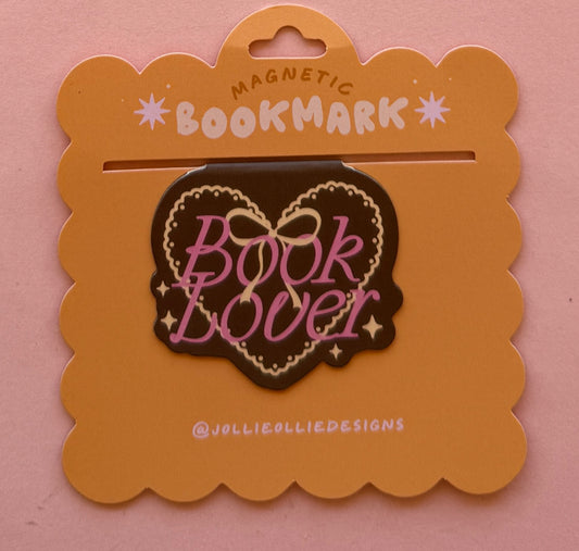Book lover (Brown)- Bookmark magnético