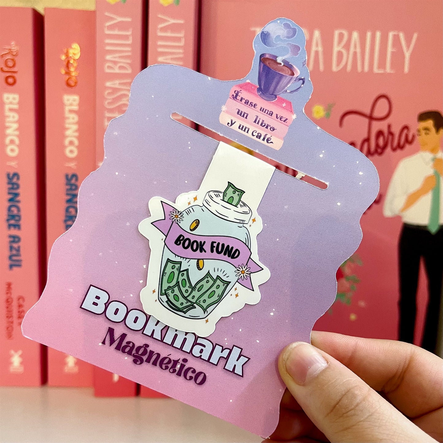 Book Fund- Bookmark magnético