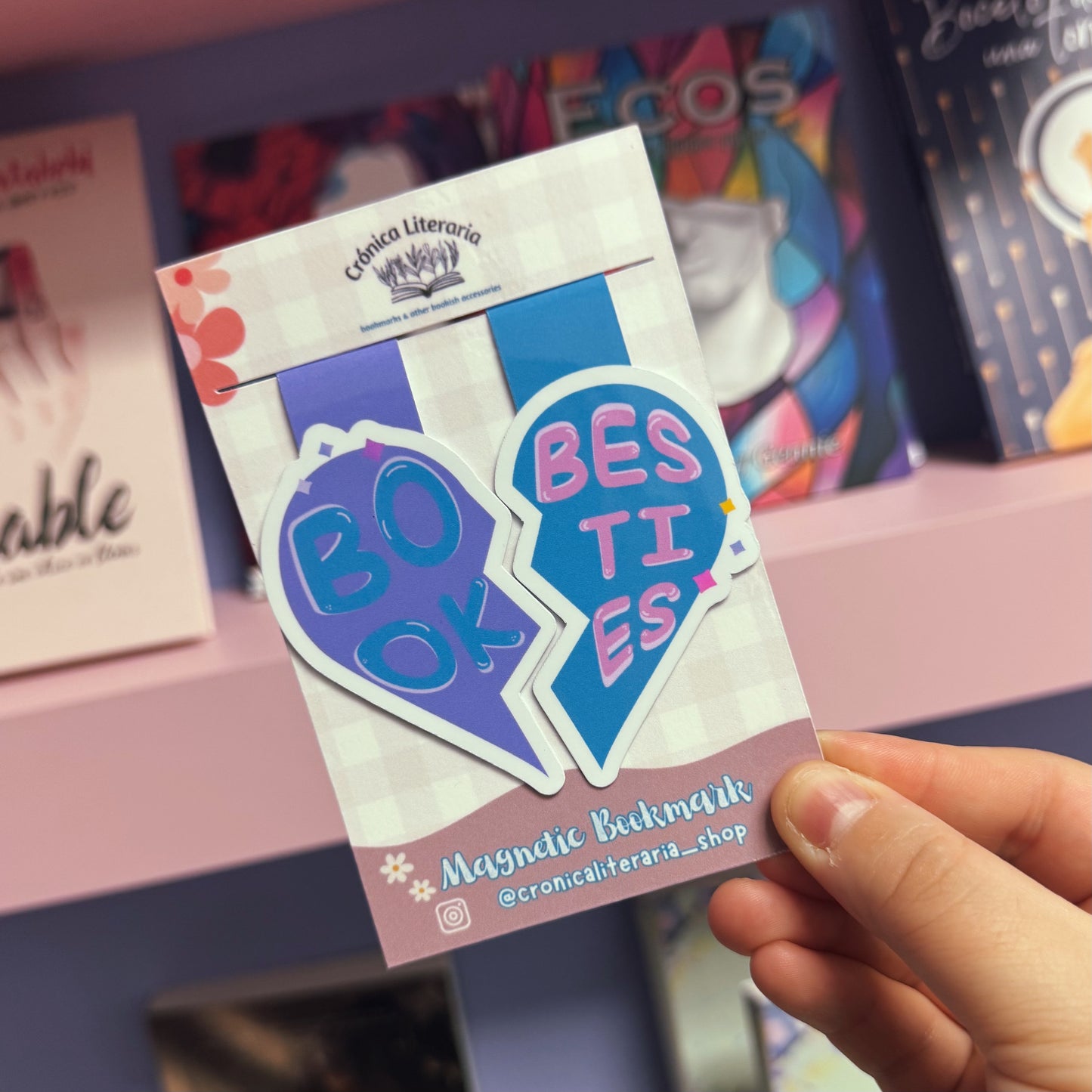 Book Besties- Bookmark Magnético
