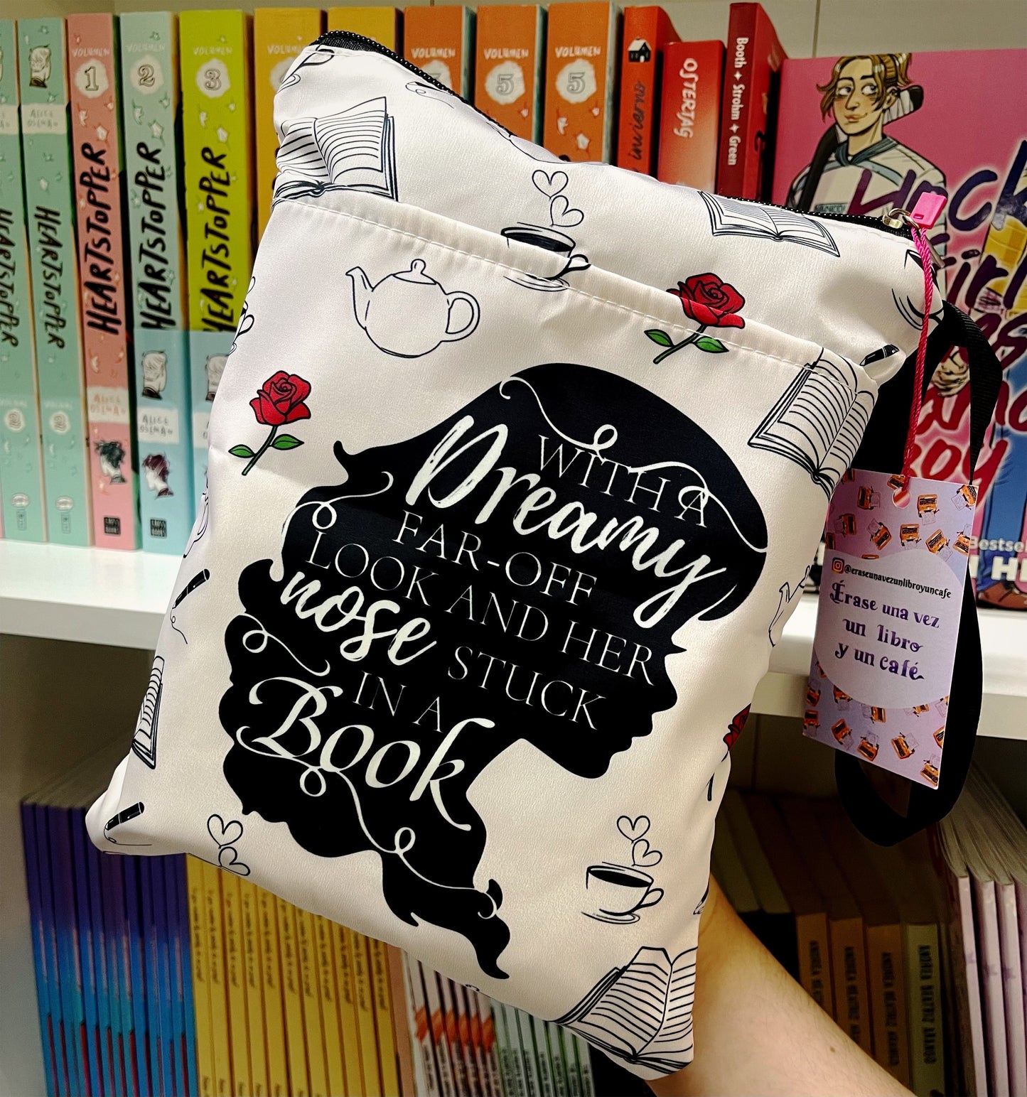 Nose stuck in a book- Funda literaria