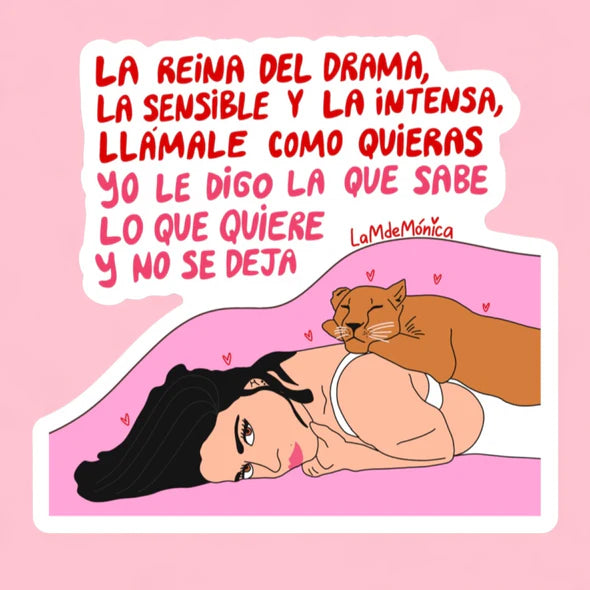 La reina del drama- - Sticker m de Mónica