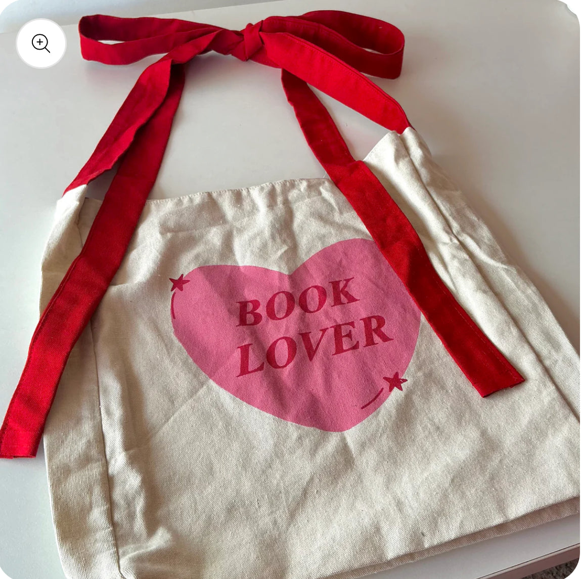 Book Lover Bow Tie Bag- Tote Bag