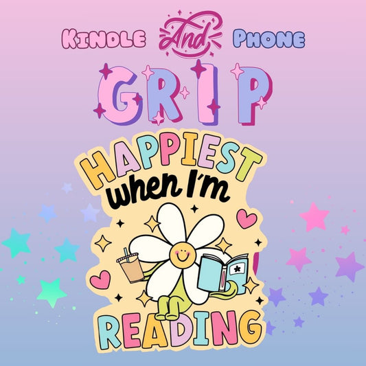 Happiest when i’m reading- Grip Magnético