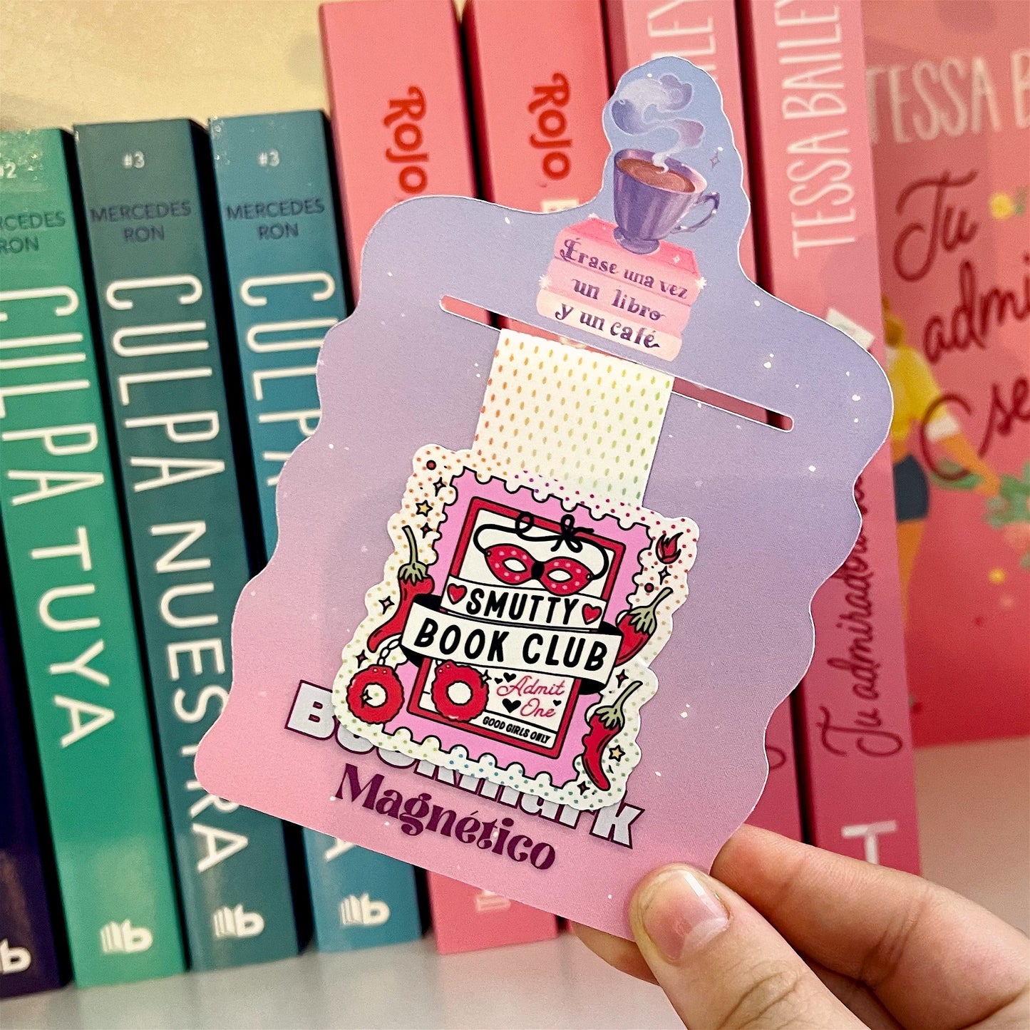 Smutt book Club- Bookmark magnético
