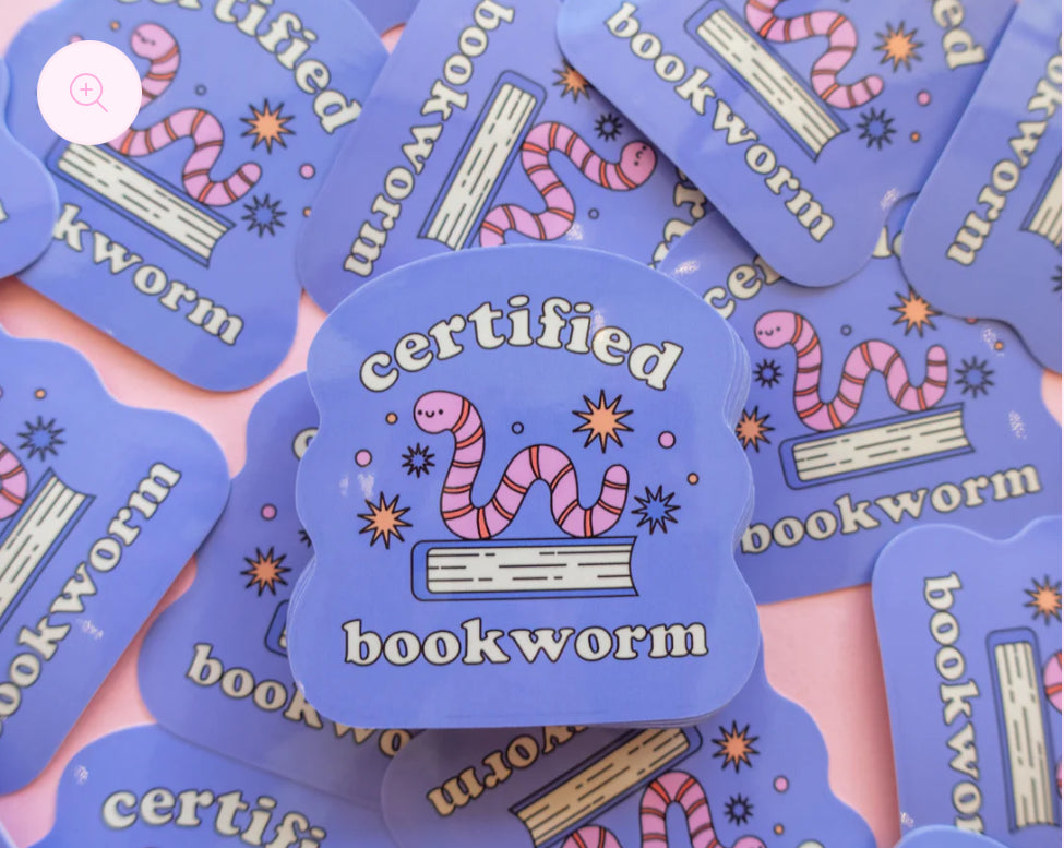 CERTIFIED BOOKWORM- Sticker