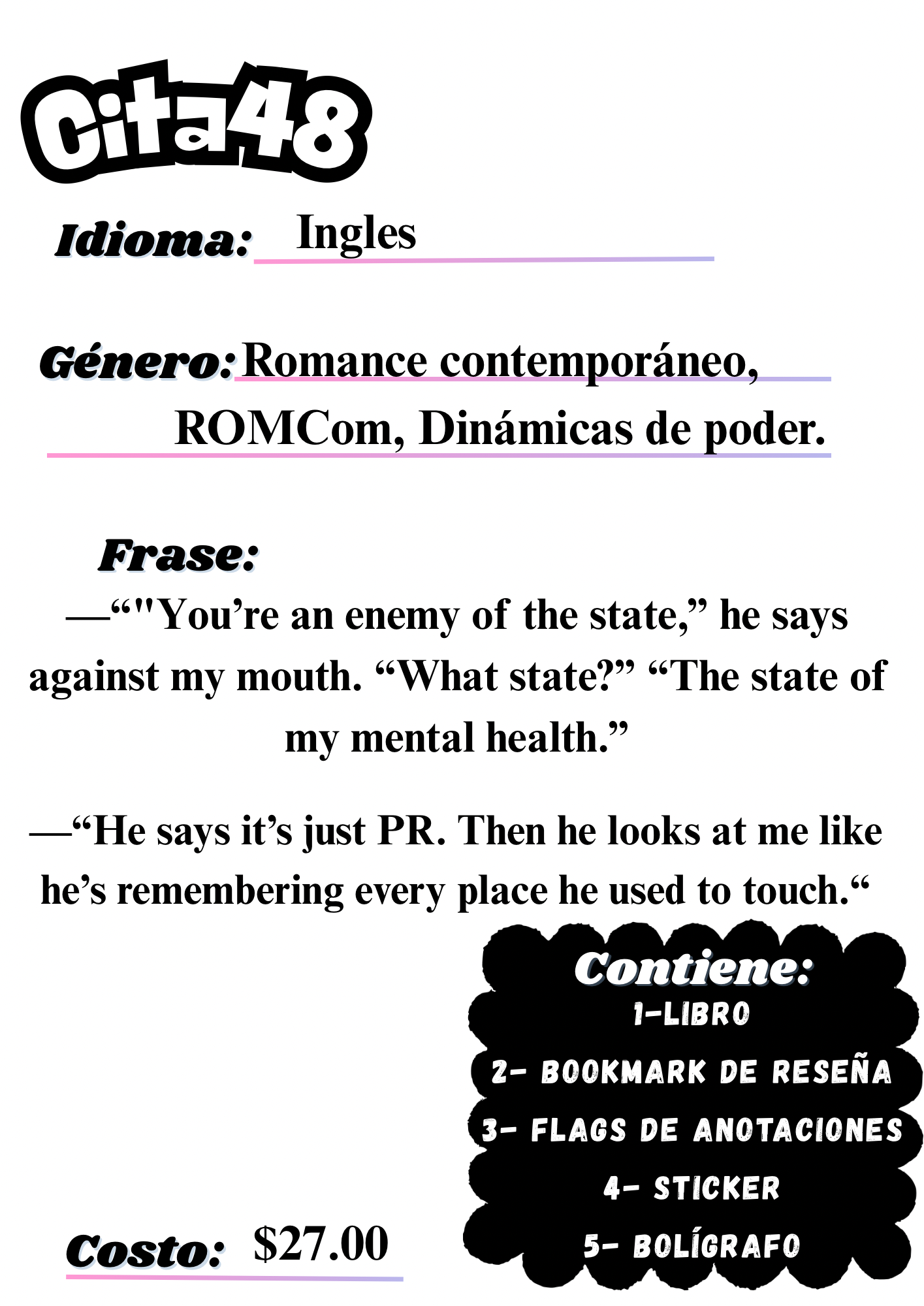 Citas a ciegas literarias