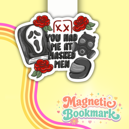 YOU HAD ME AT LASKED MEN- Bookmark magnético