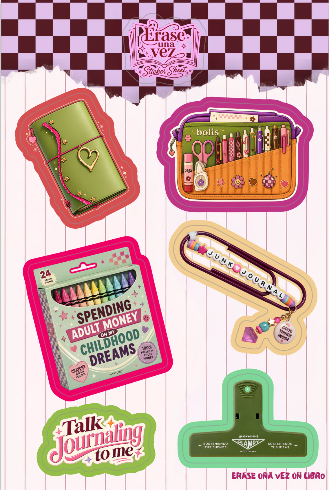 Talk Journaling to me- Sticker Sheet