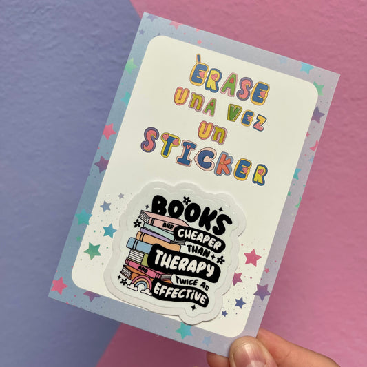 Books are cheaper- Sticker