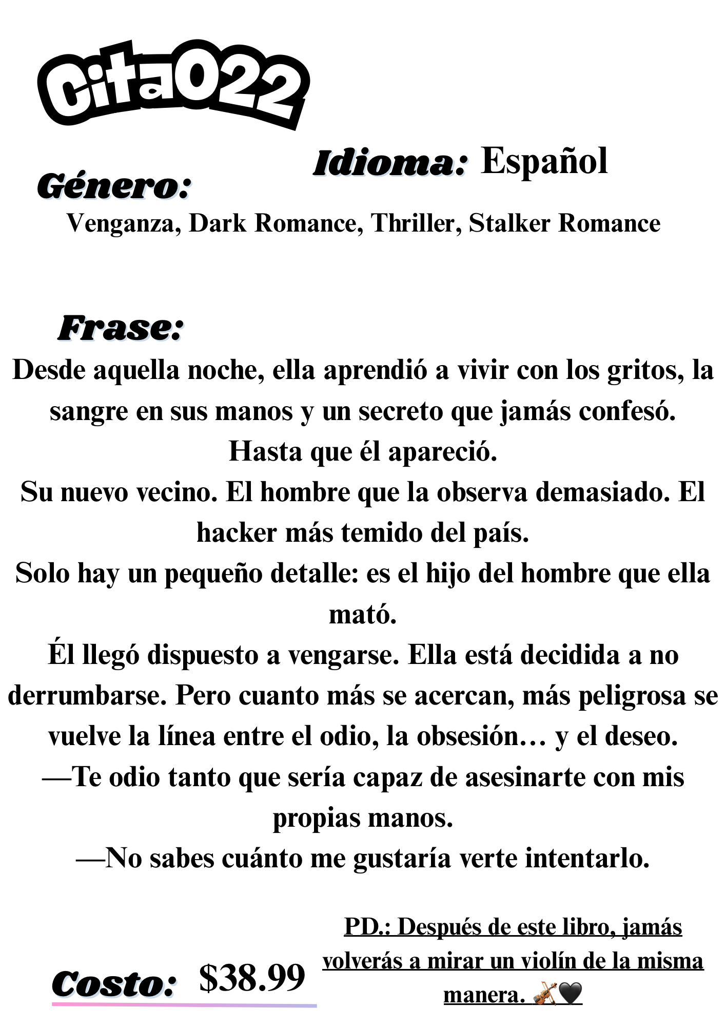 Citas a ciegas literarias