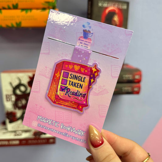 Single, Taken, reading- Bookmark magnético