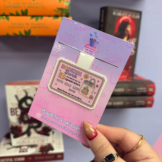 Bookish Bank- Bookmark magnético