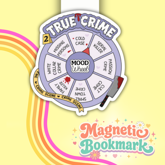True crime Mood Wheel- Bookmark magnético