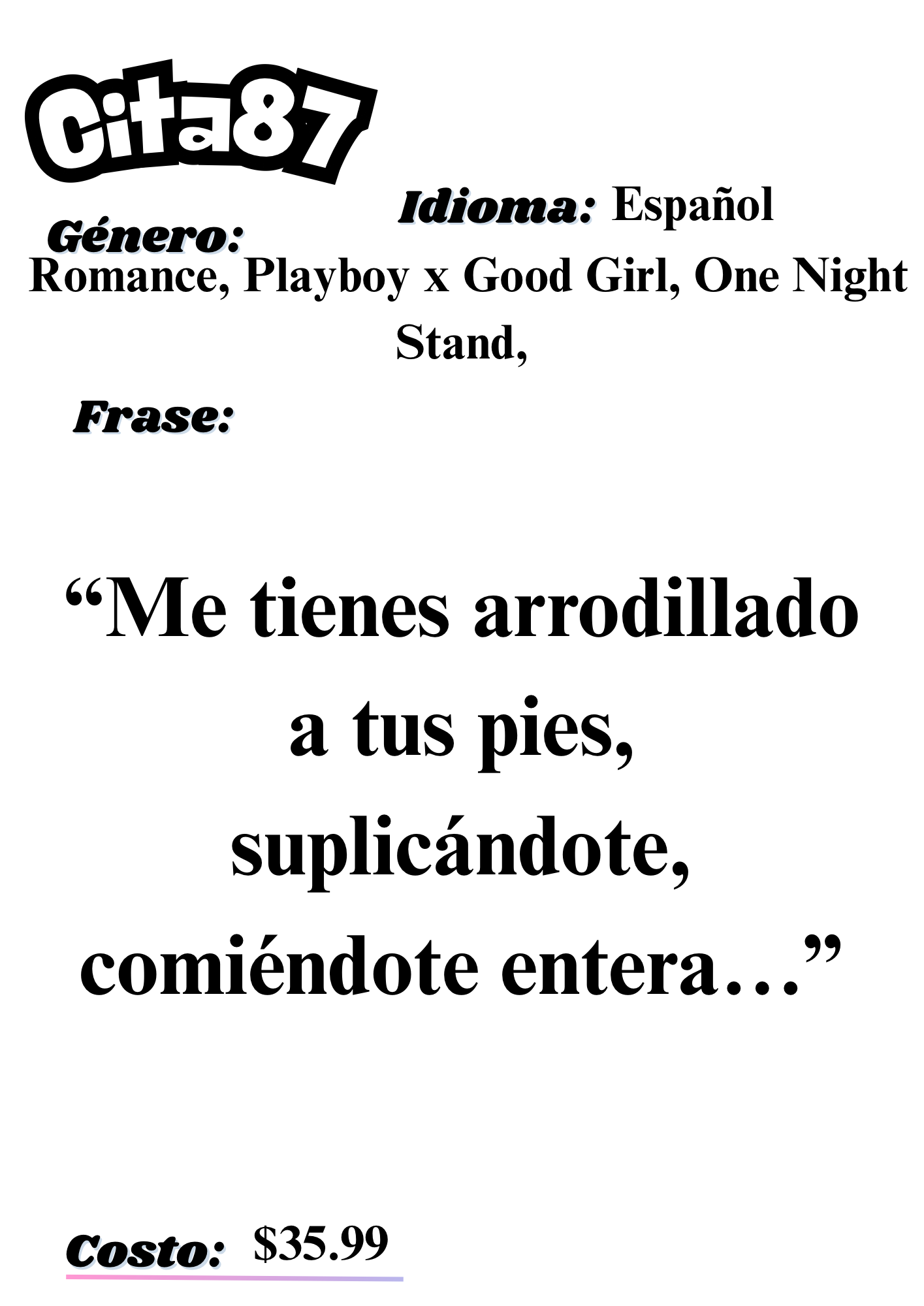 Citas a ciegas literarias