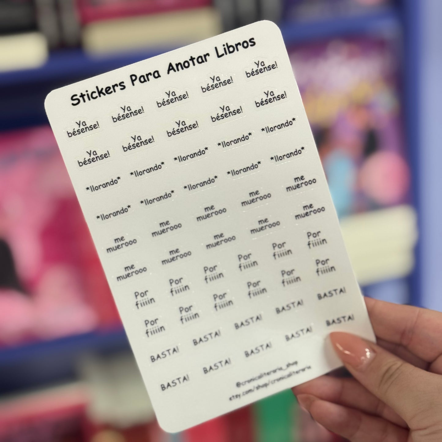 Stickers para anotar libros- Stickers Sheet￼