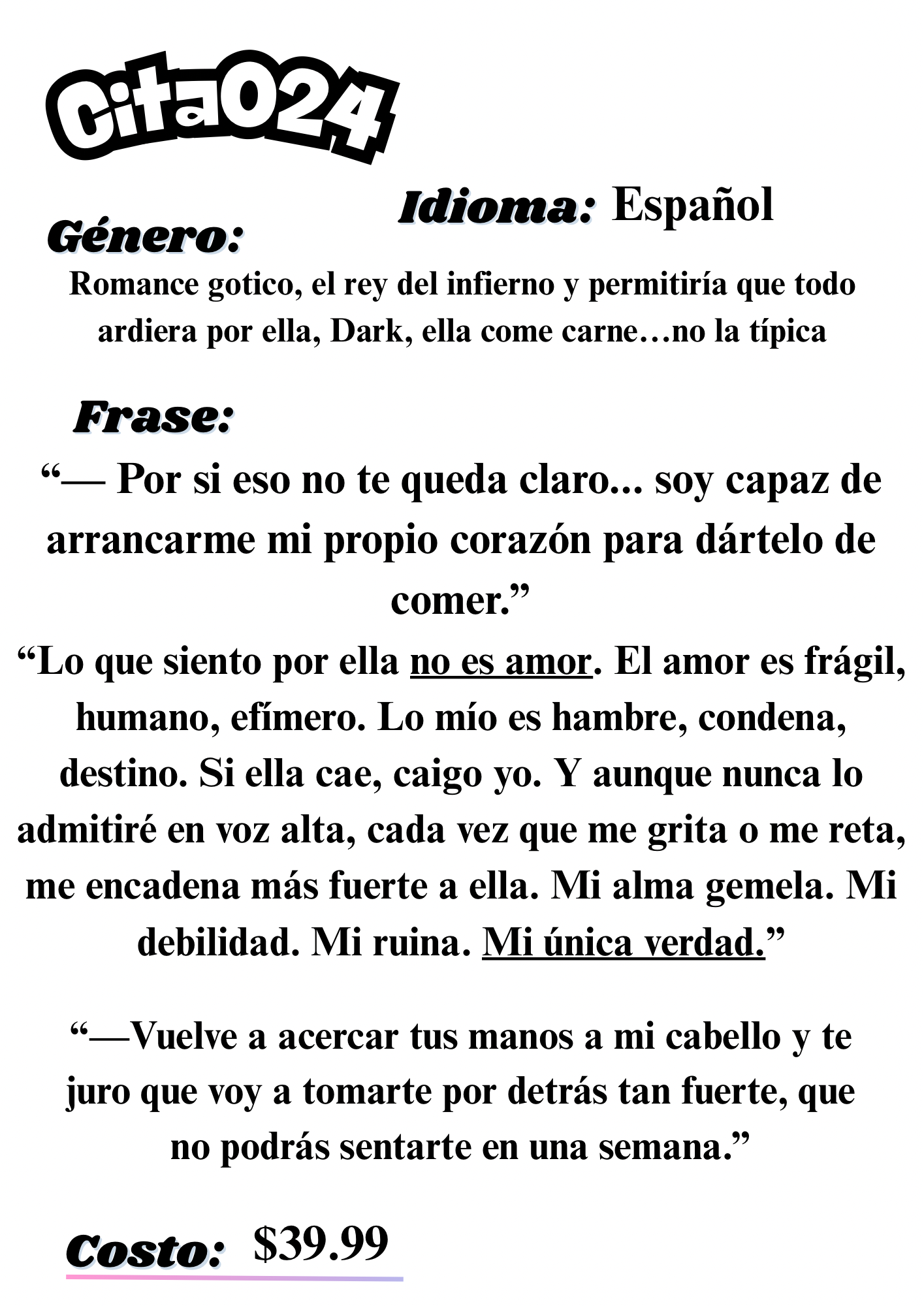 Citas a ciegas literarias