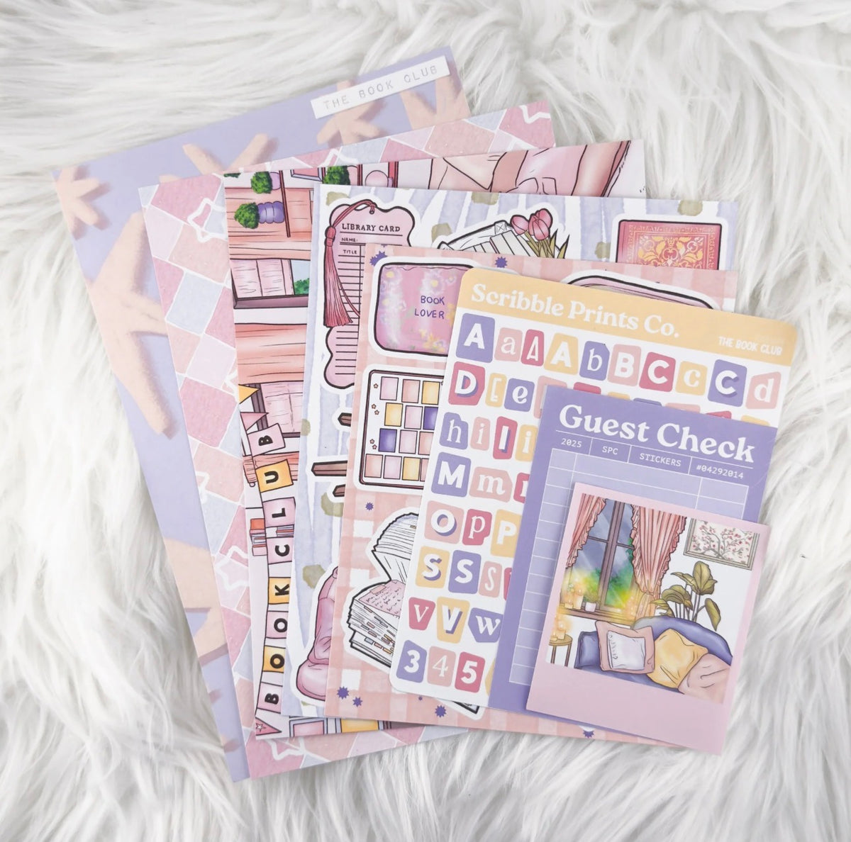 The Book Club- Junk Journal Sticker Kit