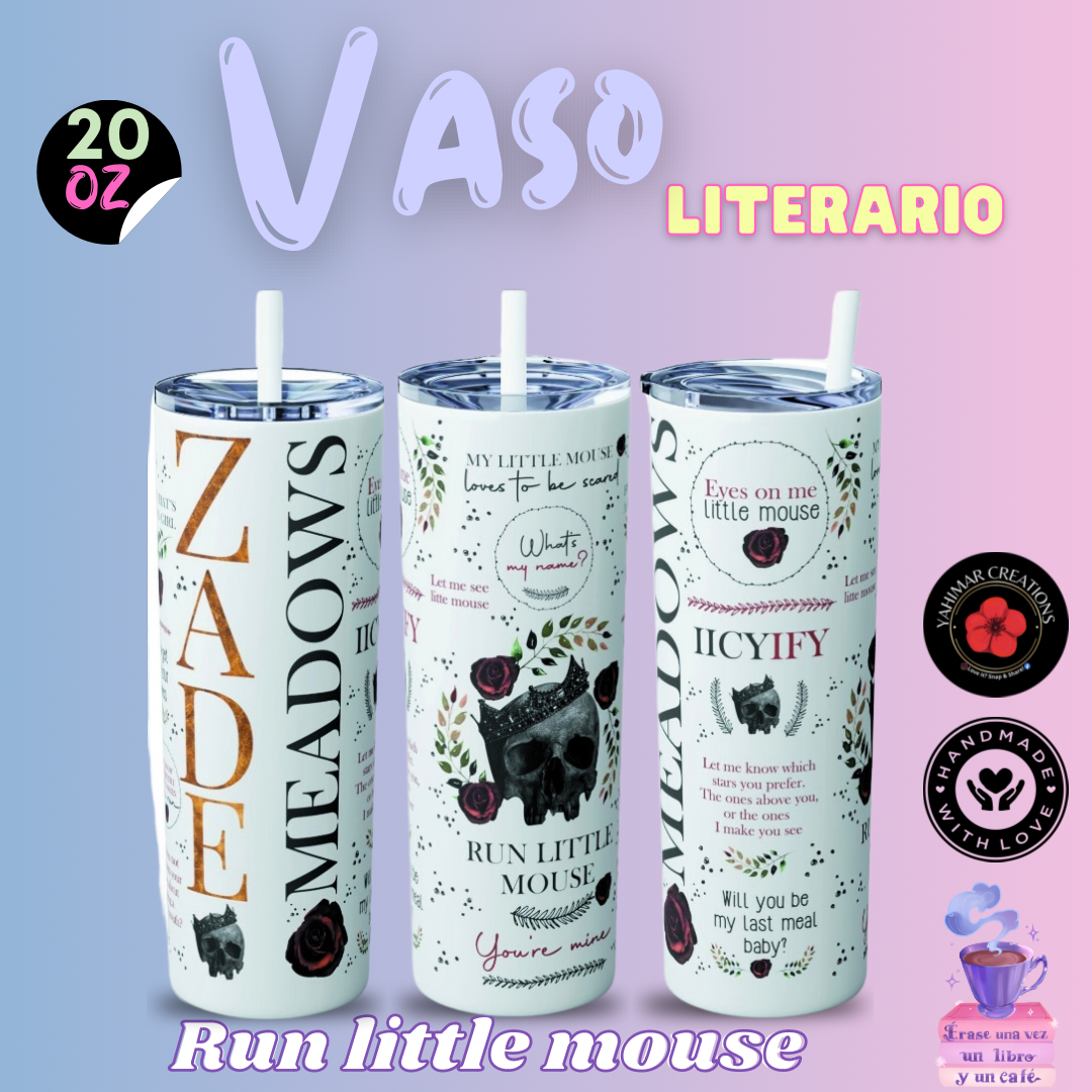 Run Little Mouse- Vaso literario (Preventa)