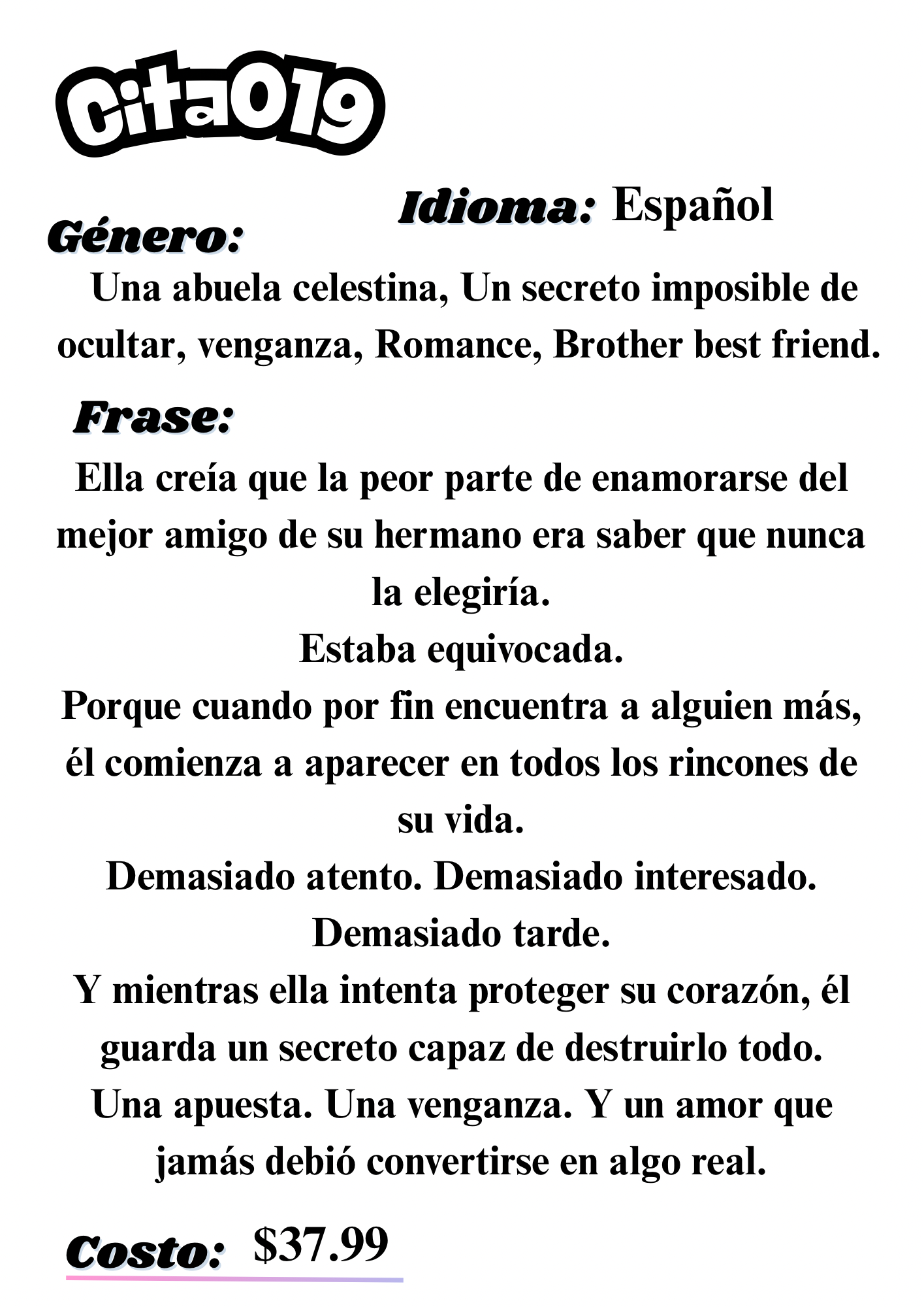 Citas a ciegas literarias