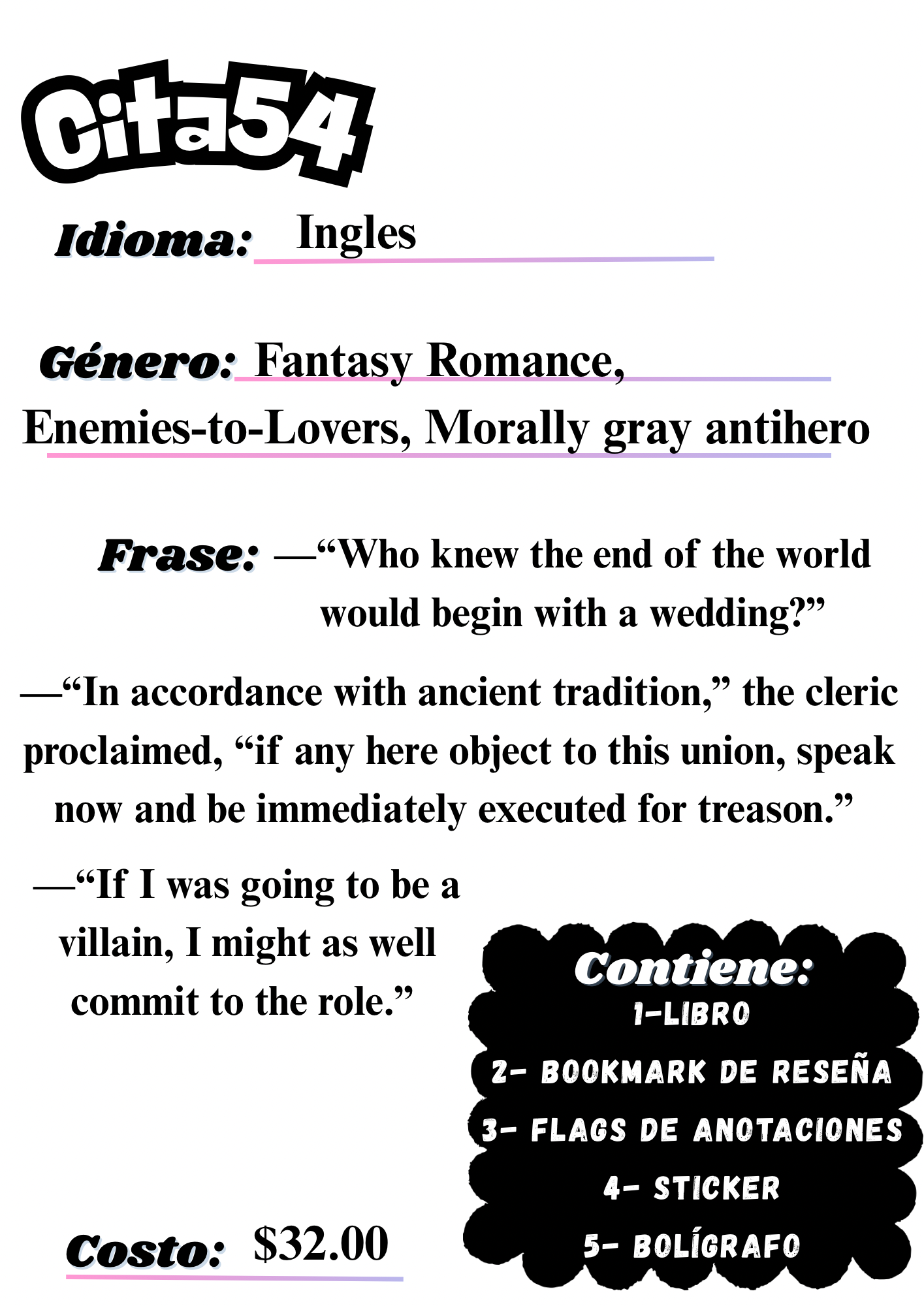 Citas a ciegas literarias