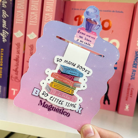 So many books- Bookmark magnético