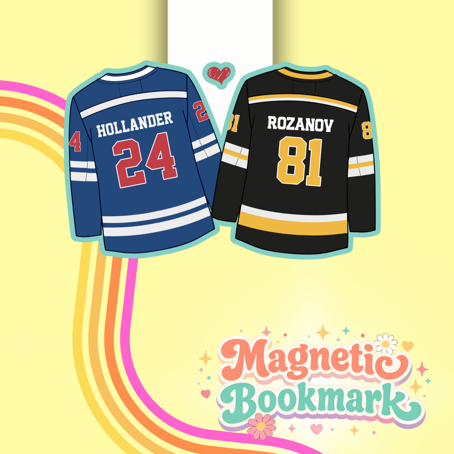 Heated rivalry inspo- Bookmarks Magnéticos