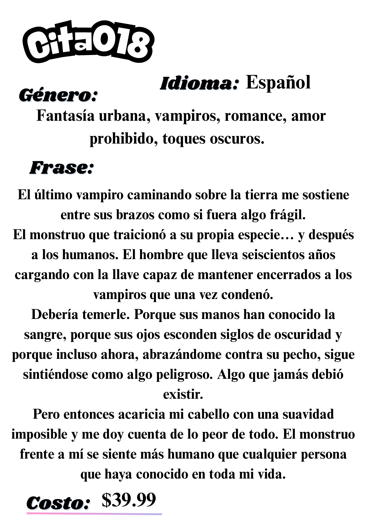 Citas a ciegas literarias