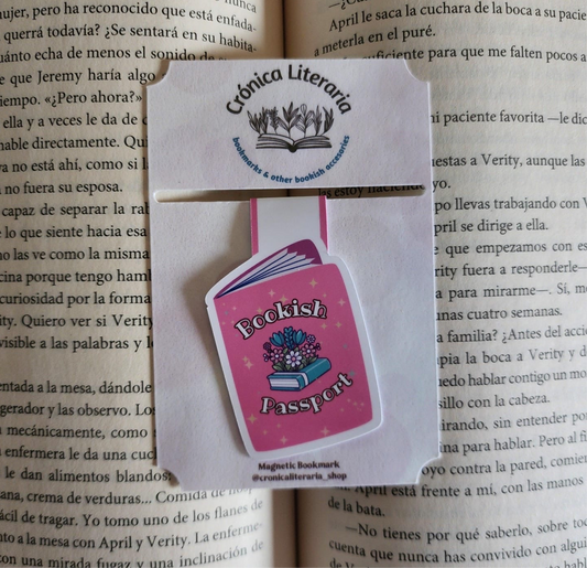 Bookish passport- Bookmark magnético