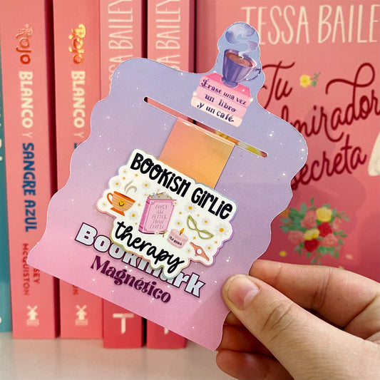 Bookish girlie- Bookmark magnético
