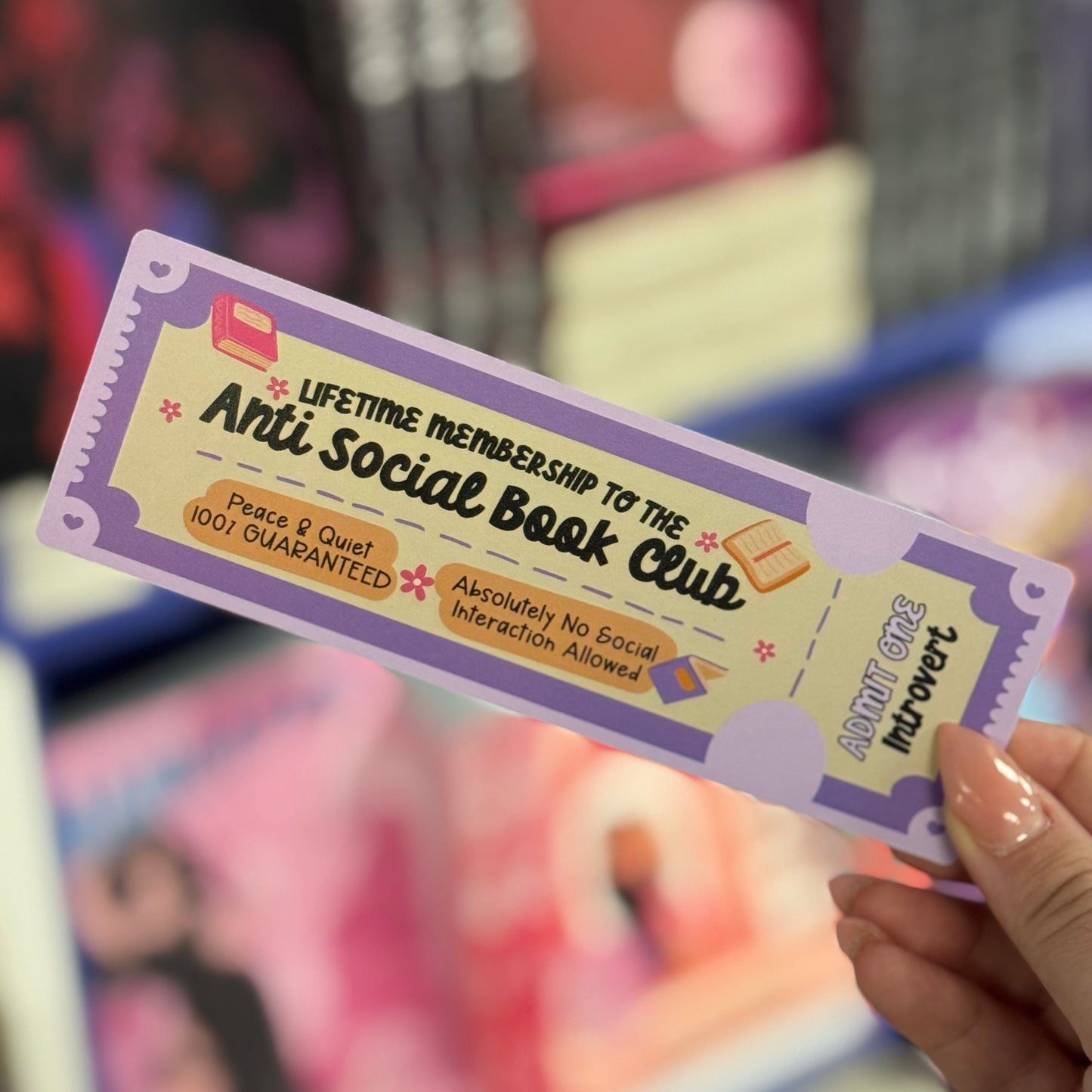 Anti-social Book Club-bookmark