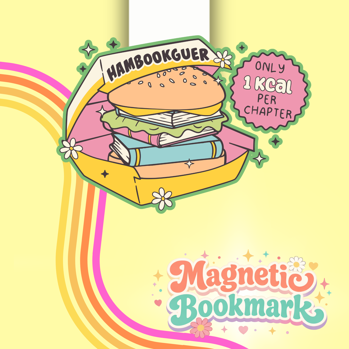 HAMBOOKGUER- Bookmark magnético