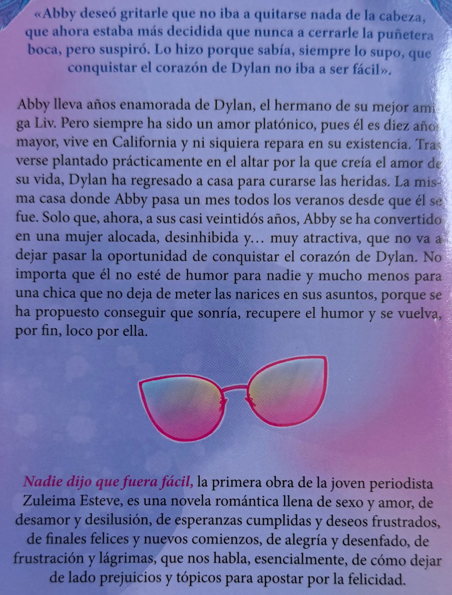 Nadie dijo que fuera fácil - (libro usado o donado)
