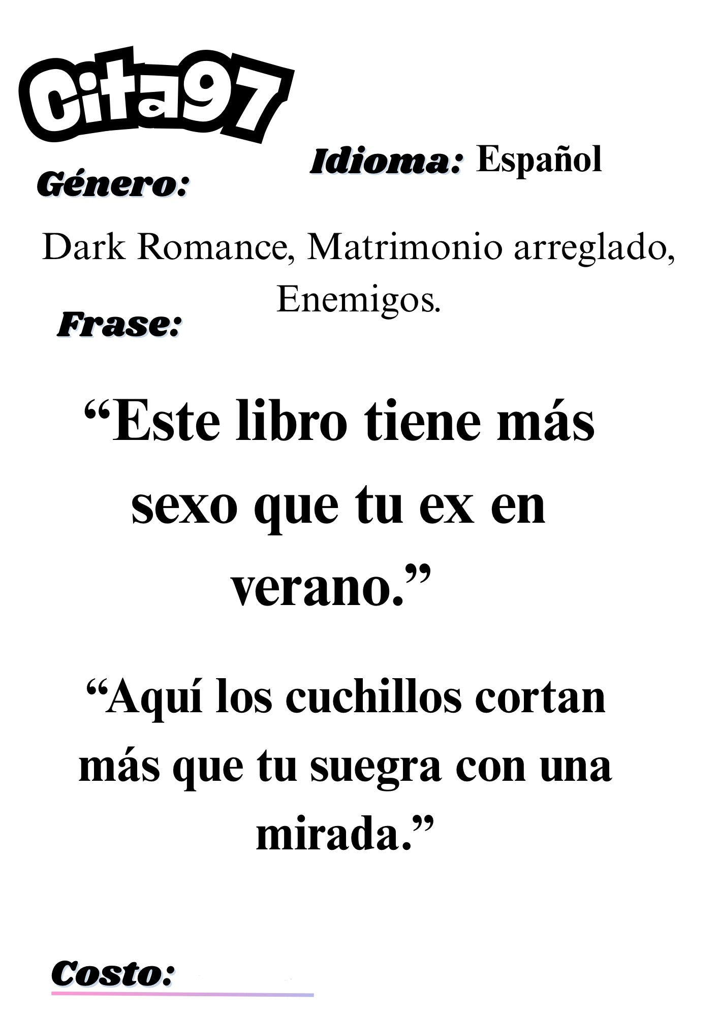 Citas a ciegas literarias